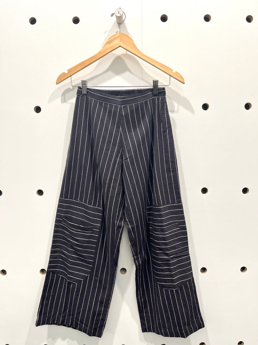 striped flowy pants