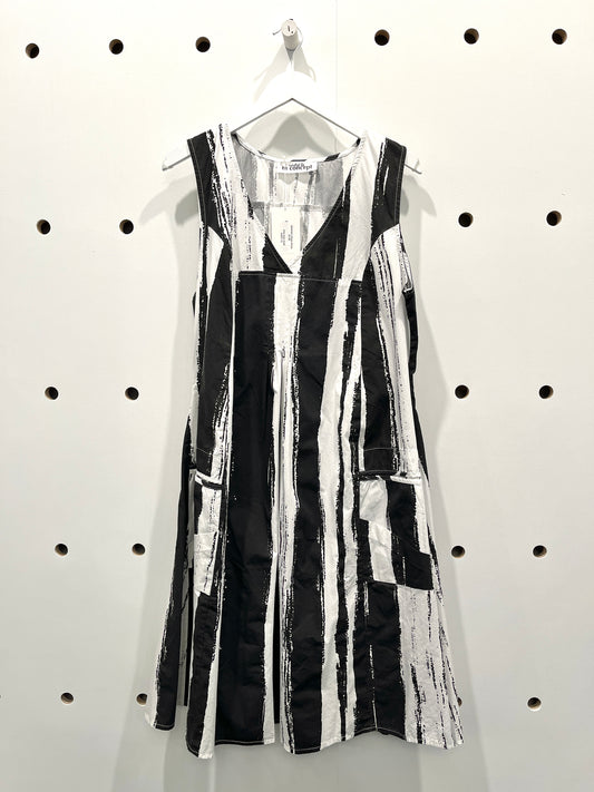 abstract stripe dress
